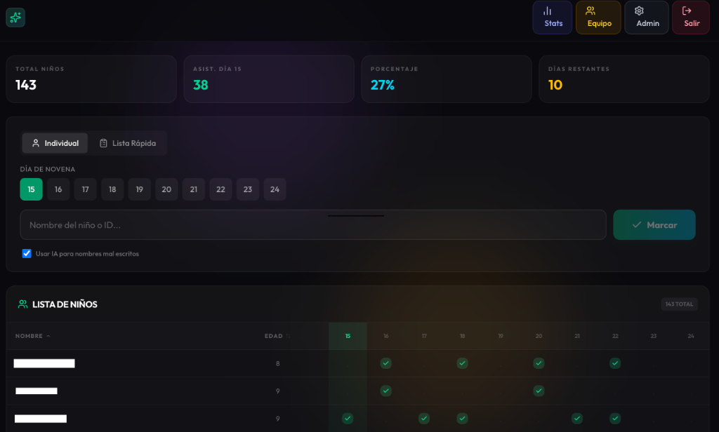Captura de pantalla de Novenas 2025